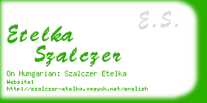 etelka szalczer business card